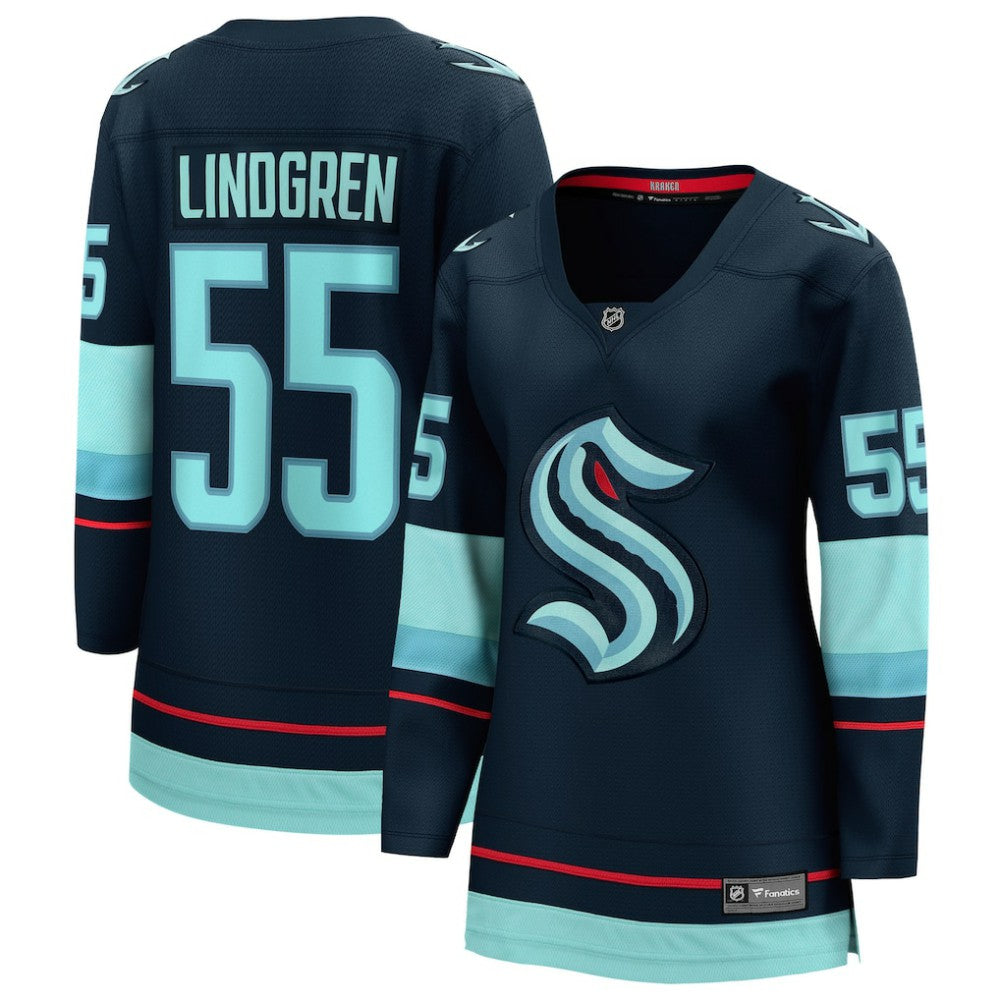 Ryan Lindgren Seattle Kraken Fanatics Women's Home Breakaway Jersey Deep Sea Blue