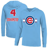 Pete Crow-Armstrong Chicago Cubs Majestic Threads Lightweight Name & Number Hoodie - Light Blue