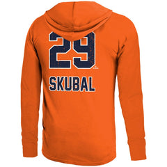 Tarik Skubal Detroit Tigers Majestic Threads Lightweight Name & Number Hoodie - Orange
