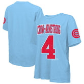 Pete Crow-Armstrong Chicago Cubs Majestic Threads Women's Oversized Name & Number T-Shirt - Light Blue