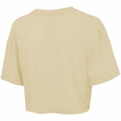 Tarik Skubal Detroit Tigers Majestic Threads Women's Boxy Crop Top - Cream