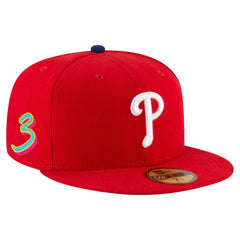 Bryce Harper Philadelphia Phillies 2025 Player’s Weekend 59FIFTY Fitted Hat - Red | New Era