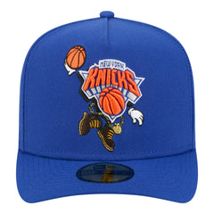 New York Knicks Injection Cartoon Logo A-Frame 59FIFTY Fitted Hat - Blue | New Era discount