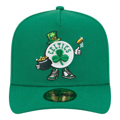 Boston Celtics Injection Cartoon Logo A-Frame 59FIFTY Fitted Hat - Kelly Green | New Era on sale