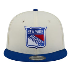 New York Rangers New Era Injection Localized Two-Tone 9FIFTY Snapback Hat White/Blue