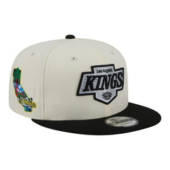 Los Angeles Kings New Era Injection Localized Two-Tone 9FIFTY Snapback Hat White/Black