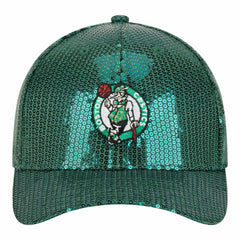 Boston Celtics Women's Sequin M-Crown 9FORTY Adjustable Hat - Kelly Green | New Era online