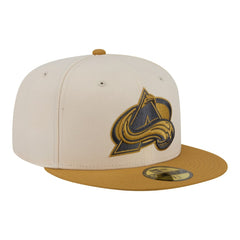 Colorado Avalanche New Era Colorpack Two-Tone 59FIFTY Fitted Hat Cream/Tan