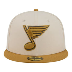 St. Louis Blues New Era Colorpack Two-Tone 59FIFTY Fitted Hat Cream/Tan