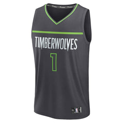 Terrence Shannon Jr. Minnesota Timberwolves Fast Break Replica Jersey - Statement Edition - Anthracite | Fanatics online