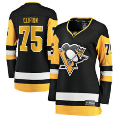 Connor Clifton Pittsburgh Penguins Fanatics Women's Home Breakaway Jersey Black