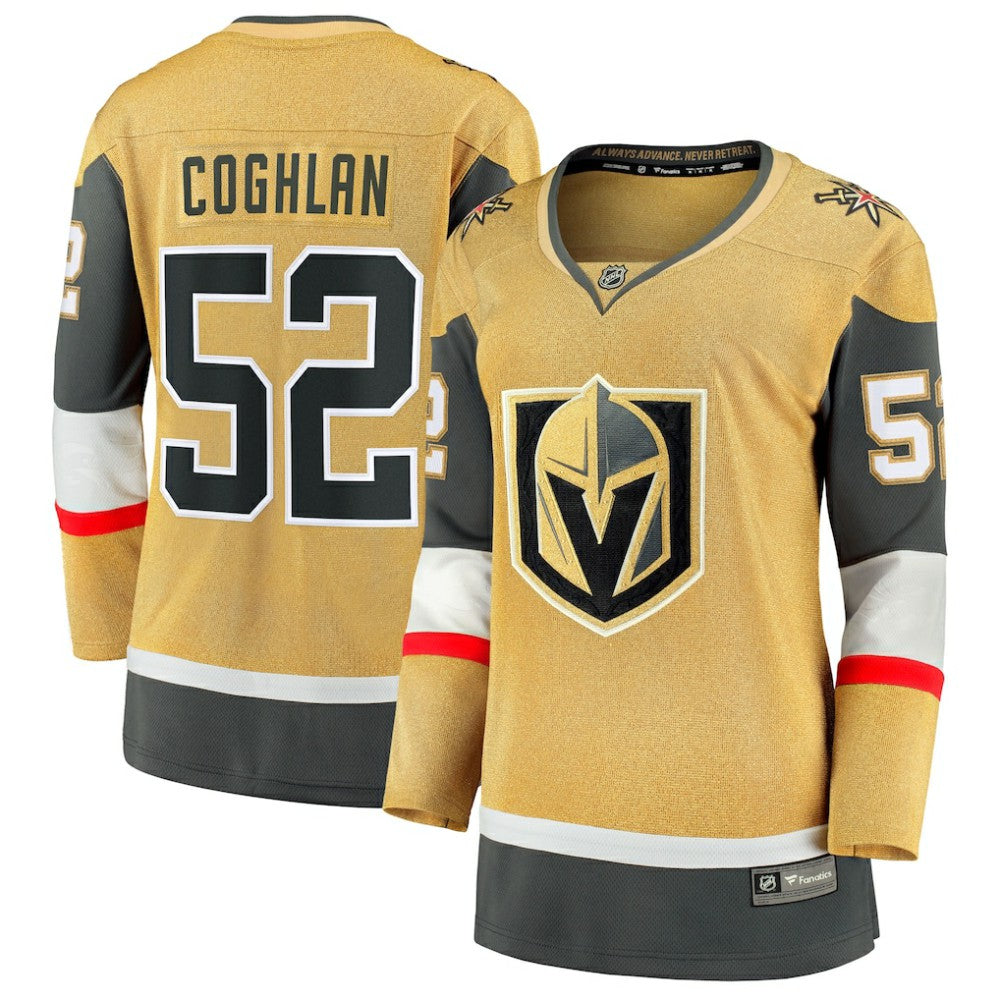 Dylan Coghlan Vegas Golden Knights Fanatics Women's Home Breakaway Jersey Gold