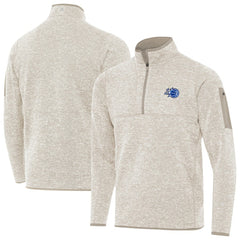 Orlando Magic Antigua New Logo Fortune Quarter-Zip Pullover Jacket - Oatmeal on sale