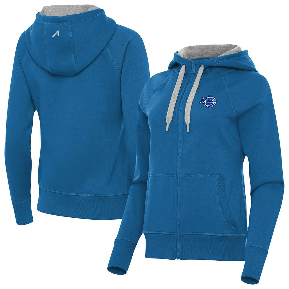 Orlando Magic Antigua Women's New Logo Victory Full-Zip Hooded Sweatshirt - Blue cheap