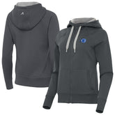 Orlando Magic Antigua Women's New Logo Victory Full-Zip Hooded Sweatshirt - Charcoal for sale