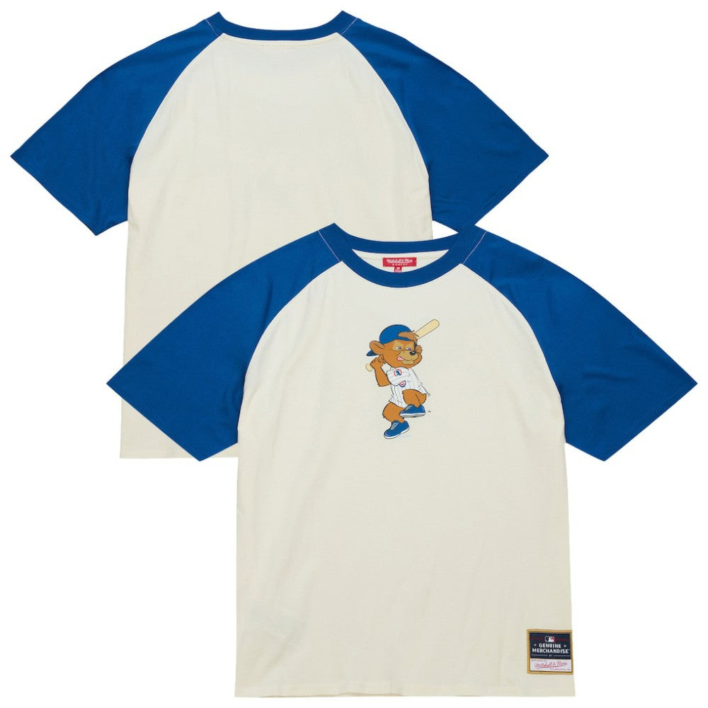 Chicago Cubs Women's Boyfriend Raglan T-Shirt - Cream | Mitchell & Ness