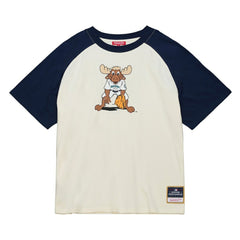 Seattle Mariners Women's Boyfriend Raglan T-Shirt - Cream | Mitchell & Ness