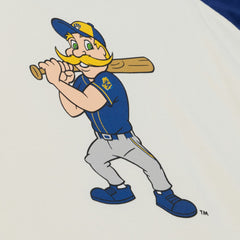 Milwaukee Brewers Women's Boyfriend Raglan T-Shirt - Cream | Mitchell & Ness