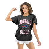 Buffalo Bills Gameday Couture Women's Relaxed Flutter Sleeve T-Shirt - Black discount