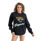 Jacksonville Jaguars Gameday Couture Women's Oversized Long Sleeve T-Shirt - Black outlet