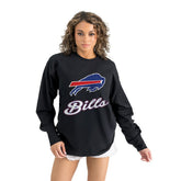 Buffalo Bills Gameday Couture Women's Oversized Long Sleeve T-Shirt - Black sale