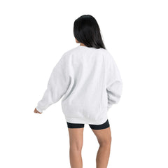 Tampa Bay Buccaneers Gameday Couture Women's Traditional Logo Oversized Premium Fleece Pullover Sweatshirt - Ash outlet
