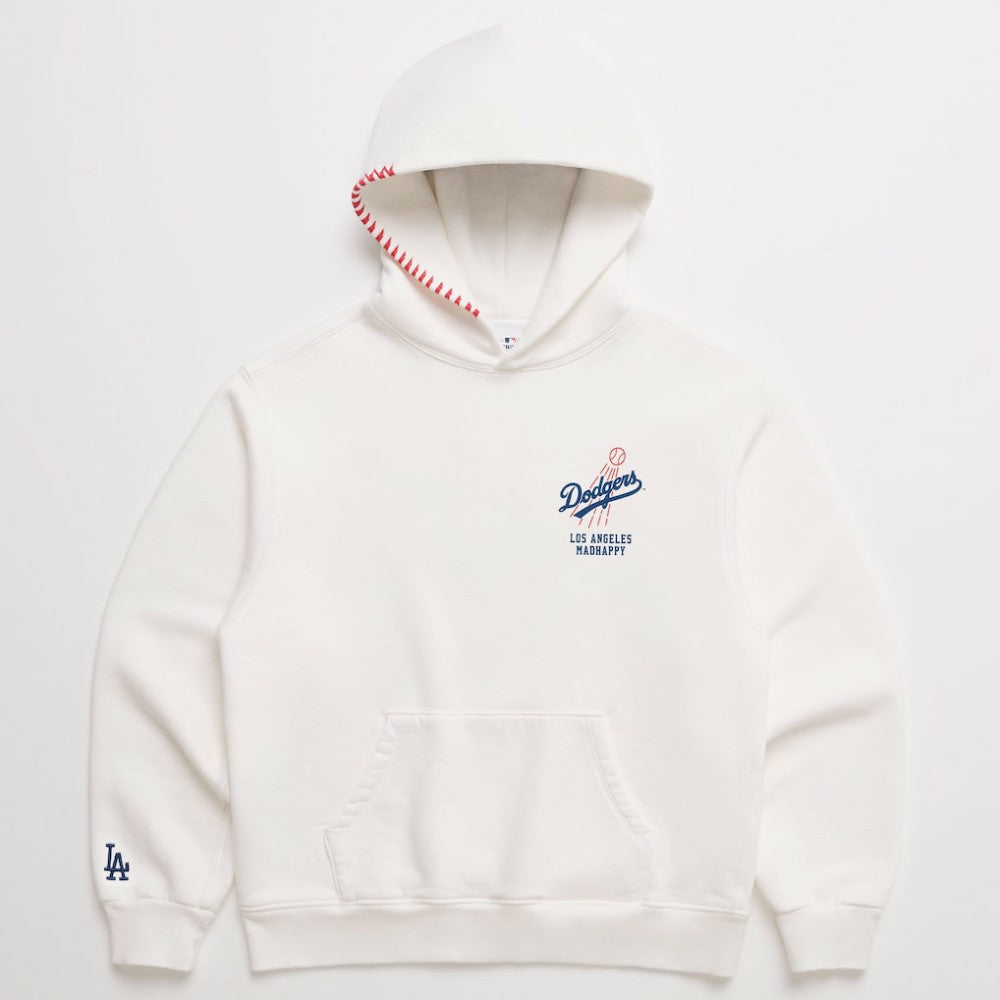 Los Angeles Dodgers Madhappy x MLB Unisex Heavyweight Fleece Hoodie - White