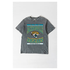 Jacksonville Jaguars Gameday Couture Women's Oversized Classic Grind Washed T-Shirt - Gray outlet