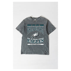 Philadelphia Eagles Gameday Couture Women's Oversized Classic Grind Washed T-Shirt - Gray on sale