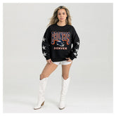 Denver Broncos Gameday Couture Women's Pure Victory Rhinestud Star-Sleeve Pullover Sweatshirt - Black on sale