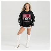 Arizona Cardinals Gameday Couture Women's Pure Victory Rhinestud Star-Sleeve Pullover Sweatshirt - Black online