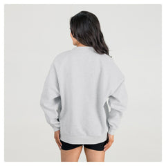Kansas City Chiefs Gameday Couture Women's Fierce Focus Premium Oversized Fleece Pullover Sweatshirt - Ash online