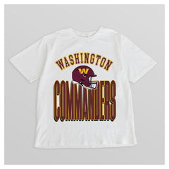 Washington Commanders Gameday Couture Women's Oversized Classic Fierce Focus T-Shirt - White outlet