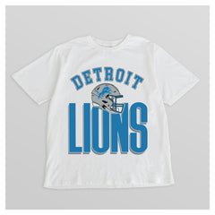 Detroit Lions Gameday Couture Women's Oversized Classic Fierce Focus T-Shirt - White cheap