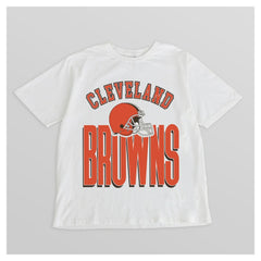 Cleveland Browns Gameday Couture Women's Oversized Classic Fierce Focus T-Shirt - White discount