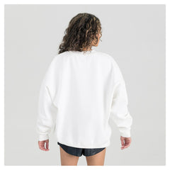 Cleveland Browns Gameday Couture Women's Swift Strike Premium Oversized Fleece Pullover Sweatshirt - White cheap