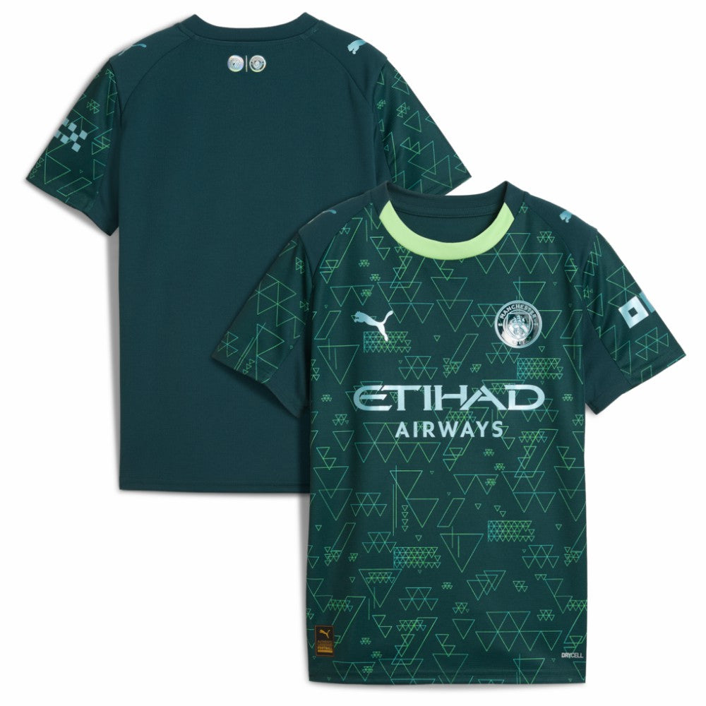 Manchester City x EA SPORTS FC Youth 2025/26 Fourth Jersey - Green | Puma on sale