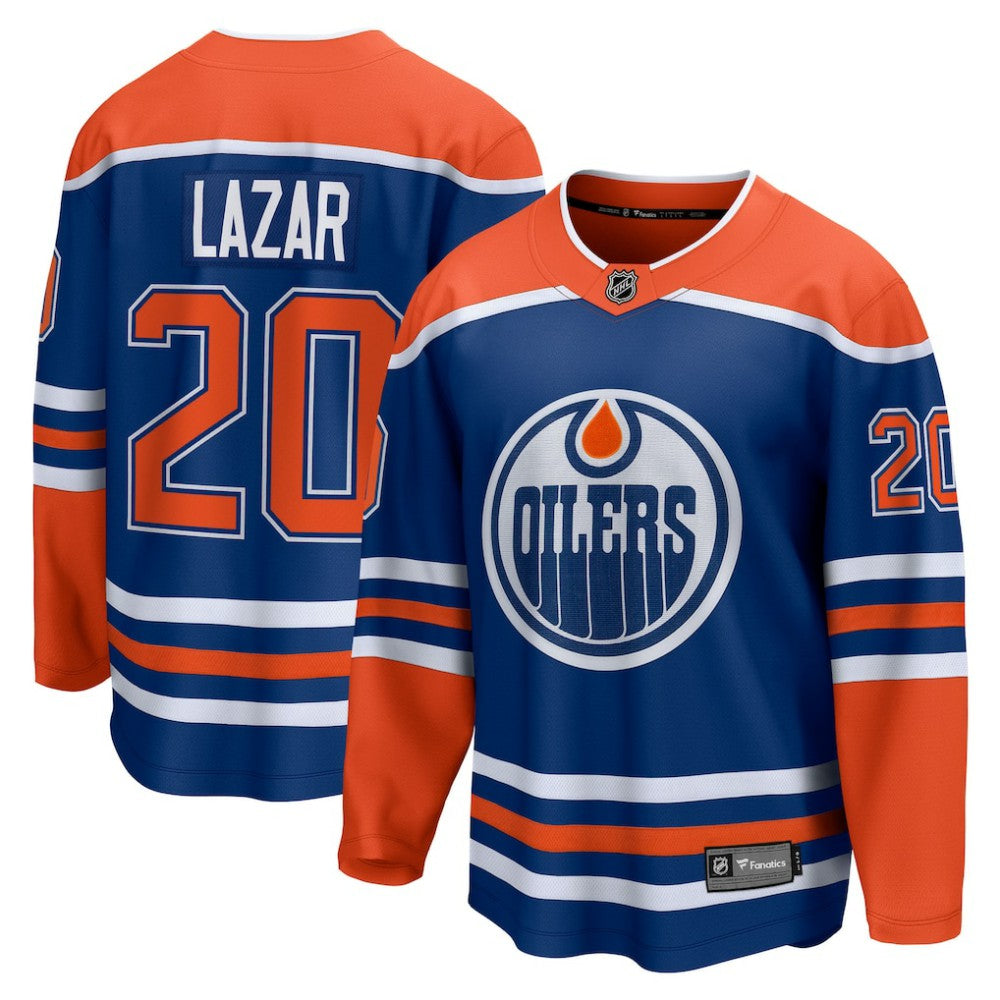Curtis Lazar Edmonton Oilers Fanatics Home Breakaway Jersey Royal