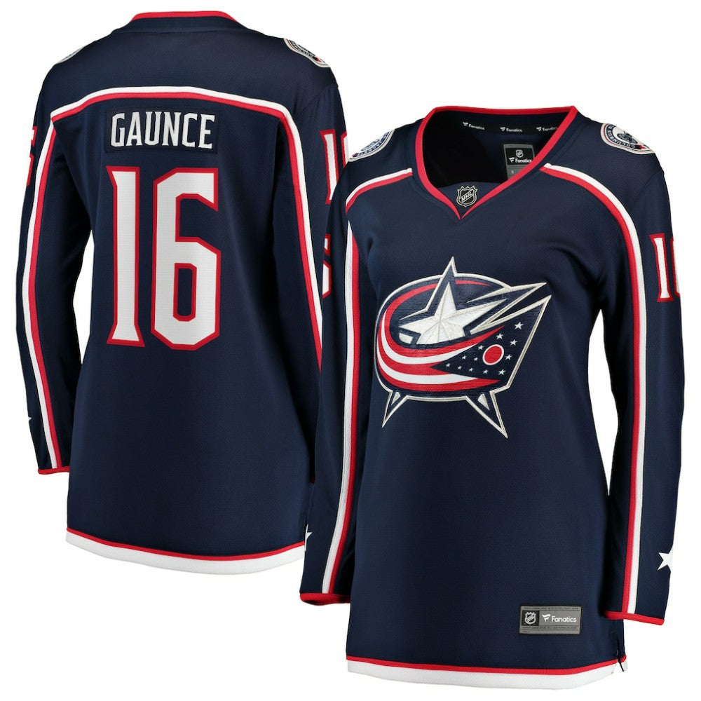 Brendan Gaunce Columbus Blue Jackets Fanatics Women's Home Breakaway Jersey Navy