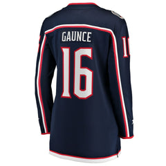Brendan Gaunce Columbus Blue Jackets Fanatics Women's Home Breakaway Jersey Navy