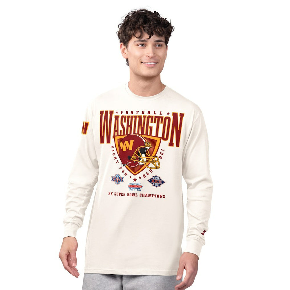 Washington Commanders Starter Champions Long Sleeve T-Shirt - Cream on sale