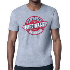 St. Louis Cardinals Starter Route 66 Team Logo T-Shirt - Heather Gray