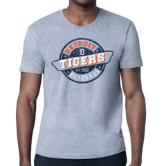 Detroit Tigers Starter Route 66 Team Logo T-Shirt - Heather Gray