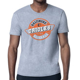 Baltimore Orioles Starter Route 66 Team Logo T-Shirt - Heather Gray