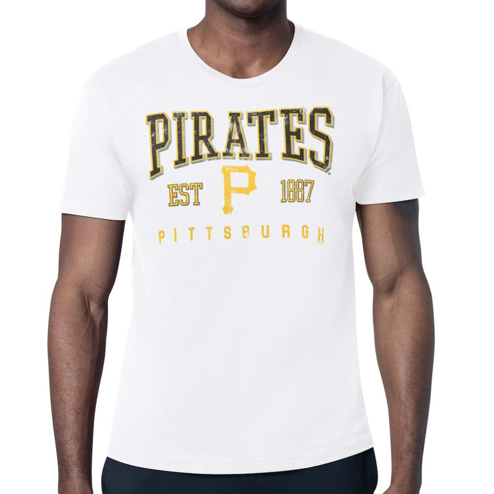 Pittsburgh Pirates Starter Distressed Logo T-Shirt - White