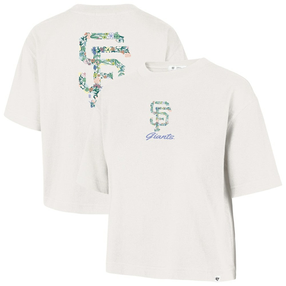 San Francisco Giants Women's Full Bloom Cropped T-Shirt - Natural | 47 brand