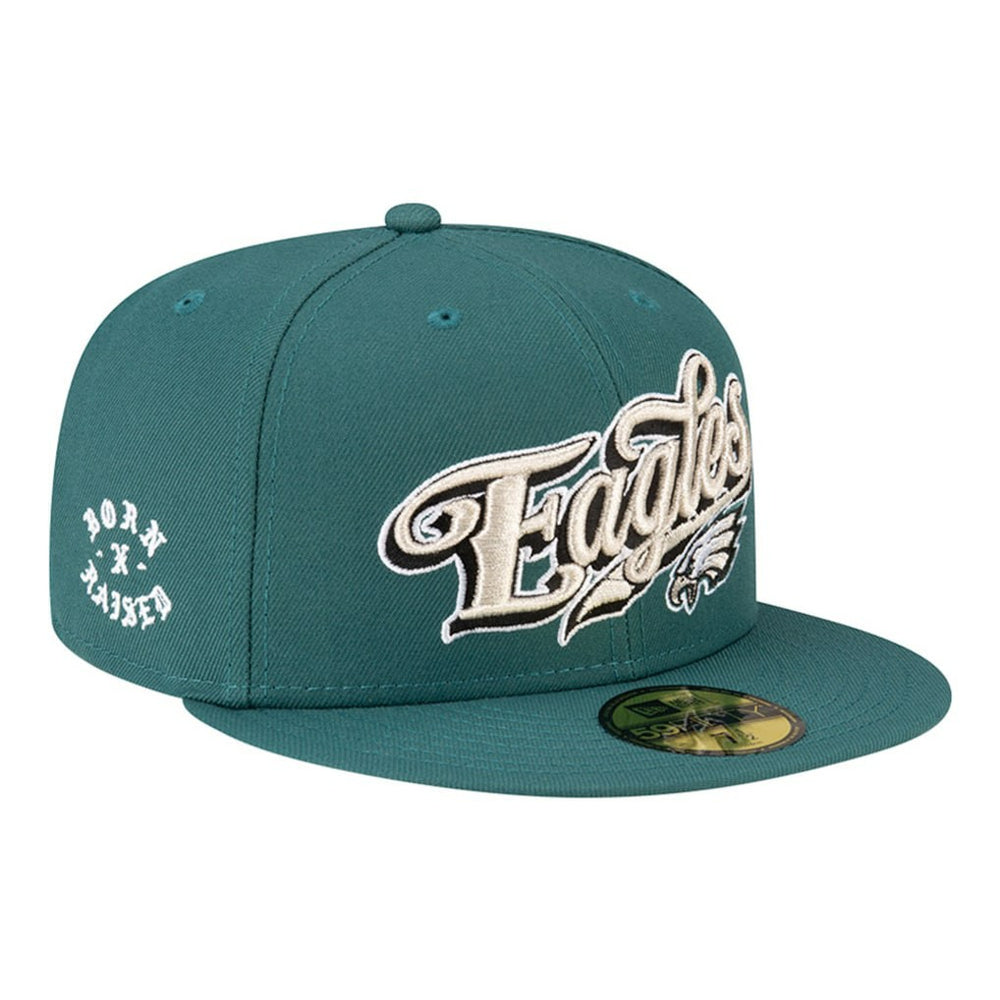 Philadelphia Eagles New Era Born x Raised 59FIFTY Fitted Hat - Midnight Green cheap