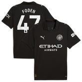 Phil Foden Manchester City 2025/26 Away Replica Player Jersey - Black | Puma discount