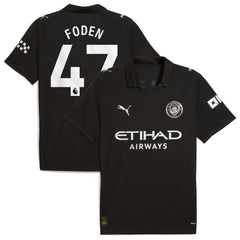 Phil Foden Manchester City 2025/26 Away Replica Player Jersey - Black | Puma discount