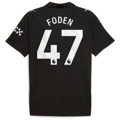 Phil Foden Manchester City 2025/26 Away Replica Player Jersey - Black | Puma discount